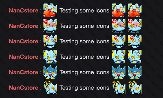 Static #0403 Cute Emote Pack - 5 Emotes Bundle