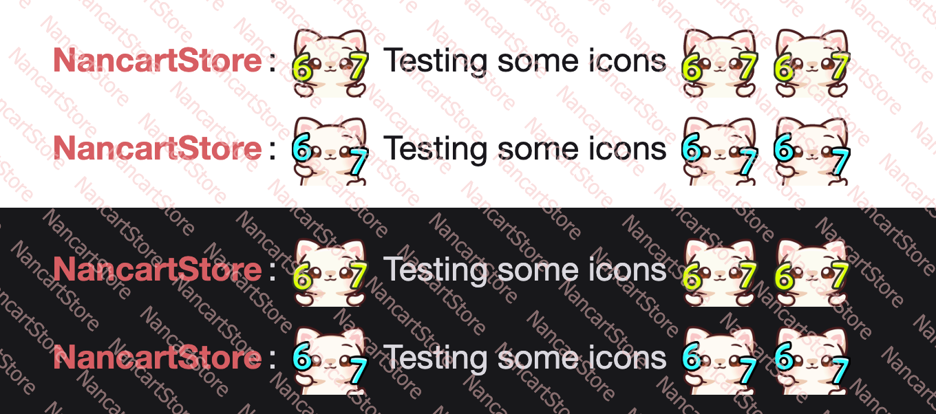 Animated Mochi White Cat 67 Emote