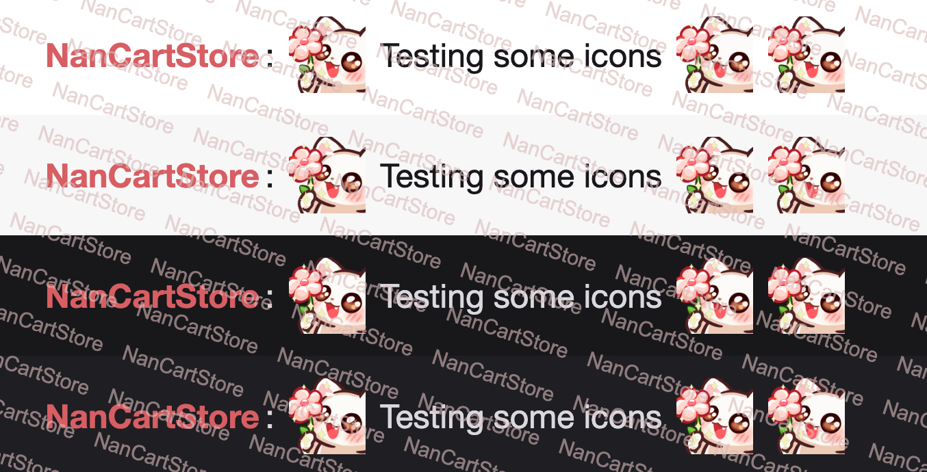 Animated Mochi White Cat Pink Flower Emote