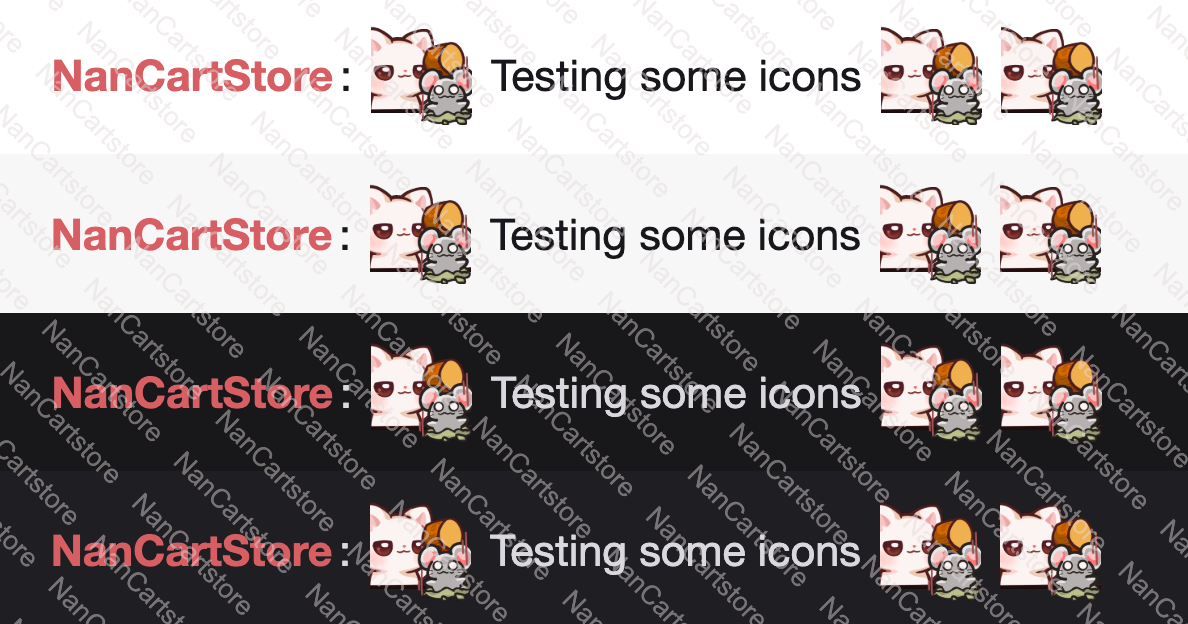 Animated Mochi White Cat Whack a Mole Emote
