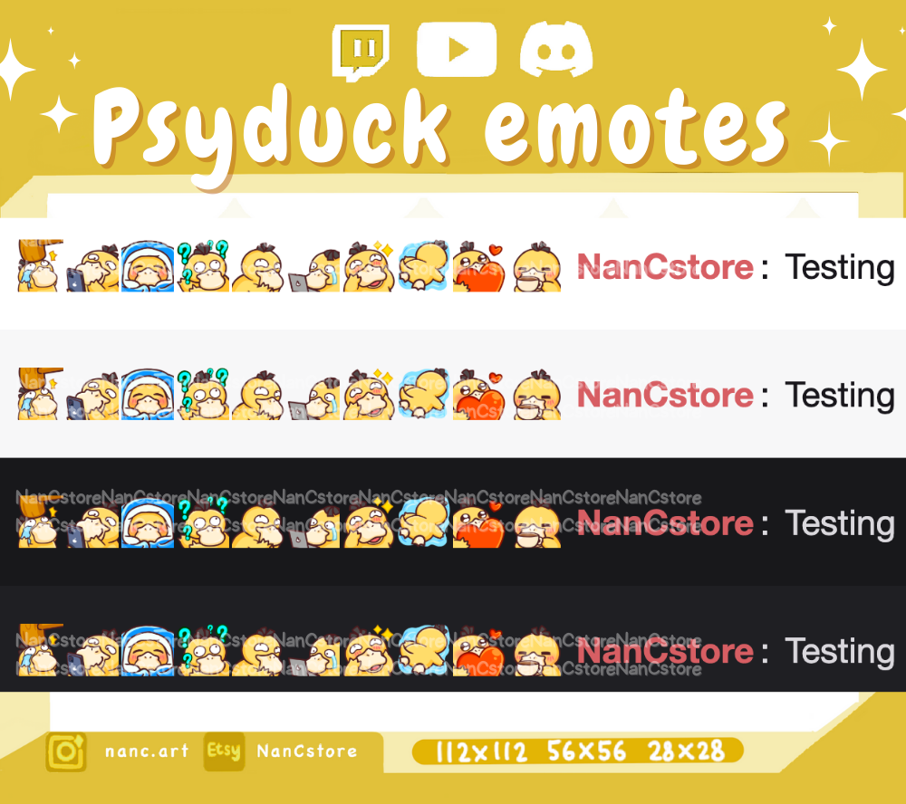 Static #0054 Emote MEGA Pack - 20 Silly Cute Emotes