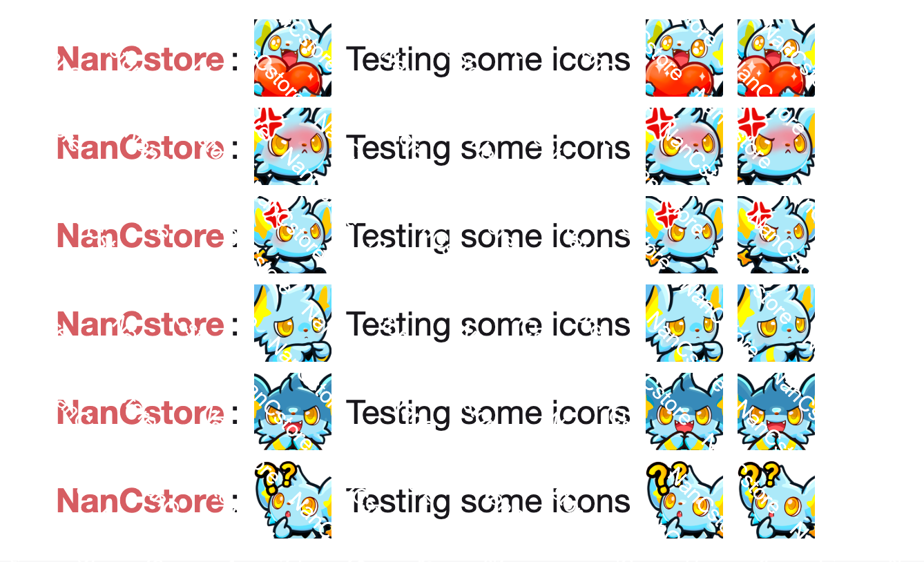 Static #0403 Cute Emote Pack - 5 Emotes Bundle