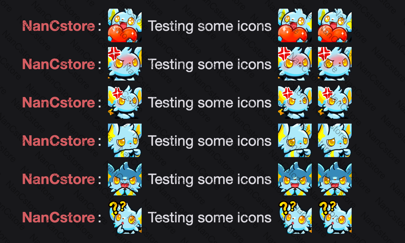 Static #0403 Cute Emote Pack - 5 Emotes Bundle