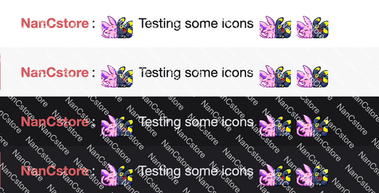 Statisch #0197 #0196 Duo-Pärchen-Emotes (2+1)