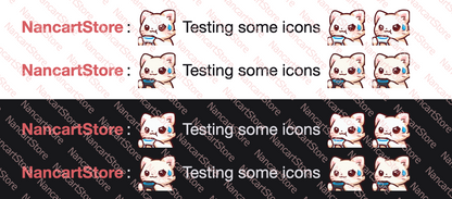Animated Mochi White Cat Gaming + PS Controller Emote