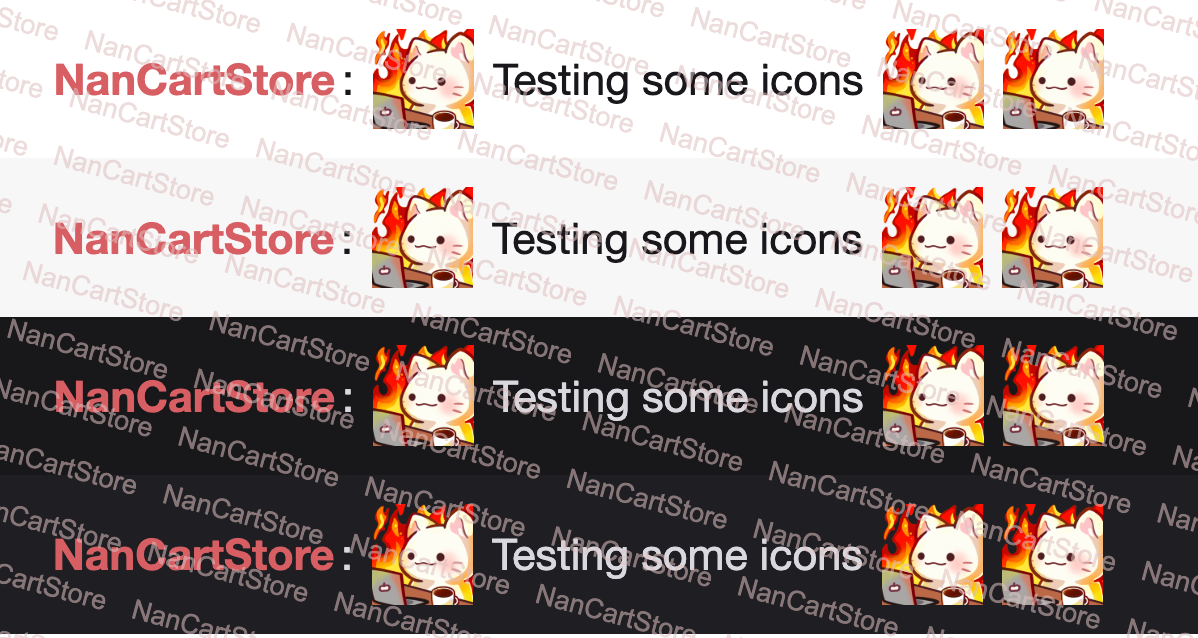Static White Cat This is Fine Emote