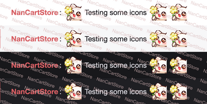 Animated White Cat Yellow Flower Emote