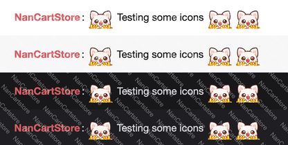 Animiertes weißes Katzensmiley 67 Emote