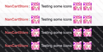 Static Mochi White Cat Comfy in Blankie Emote