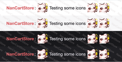 Animated Mochi White Cat Dink Emote