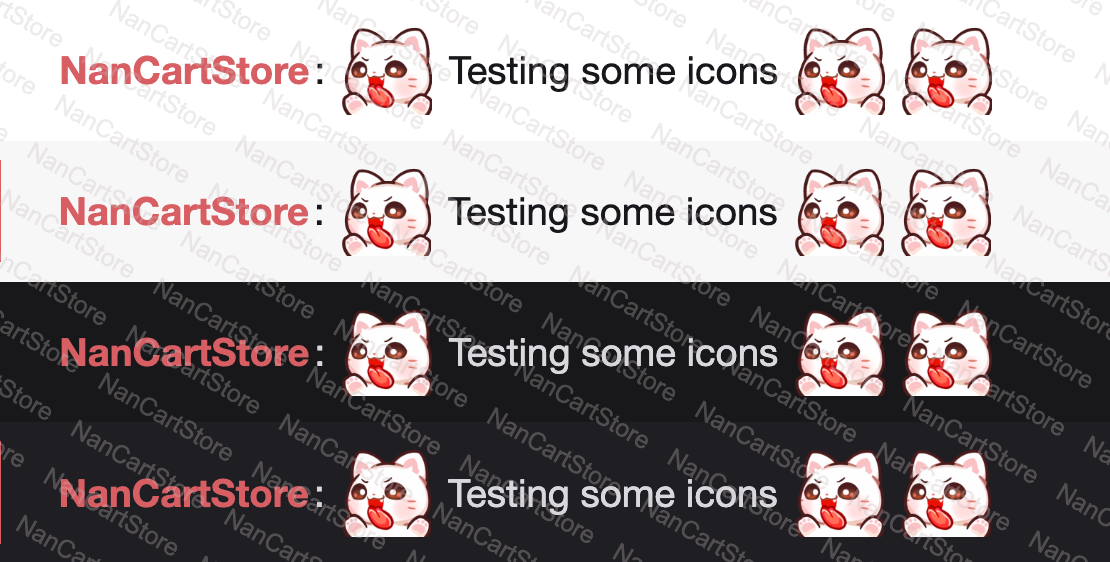 Animated Mochi White Cat Tongue Lick Emote