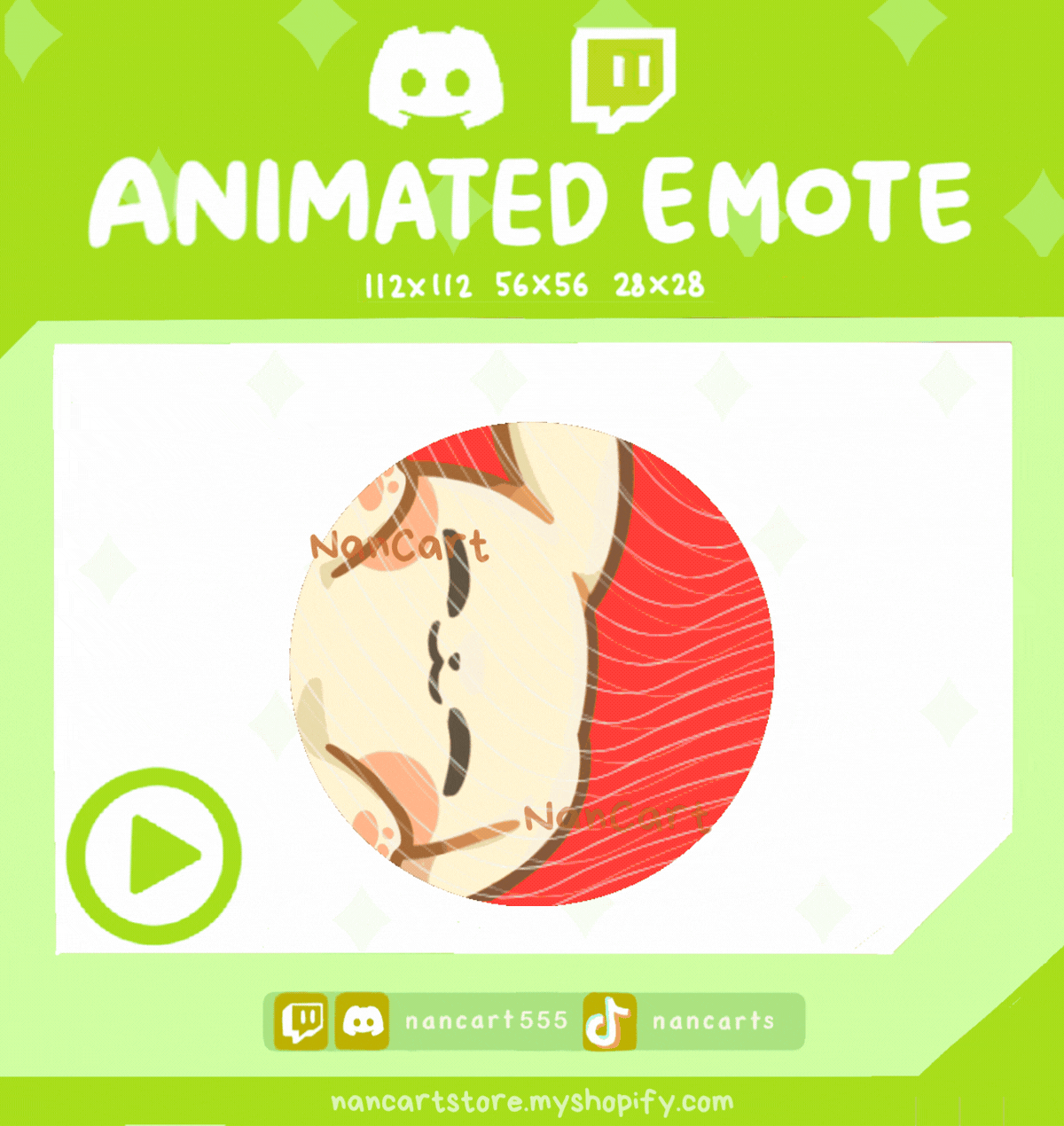 Animated #0025 HYPE Raccoon Pedro Pedro Emote