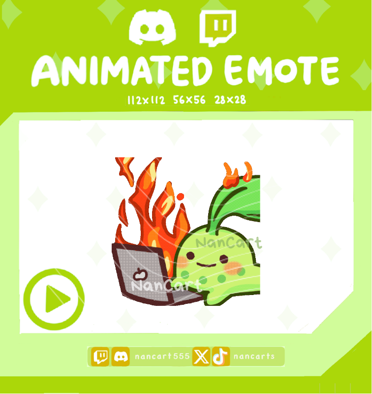 Animated #0152 This is Fine Fire Emote
