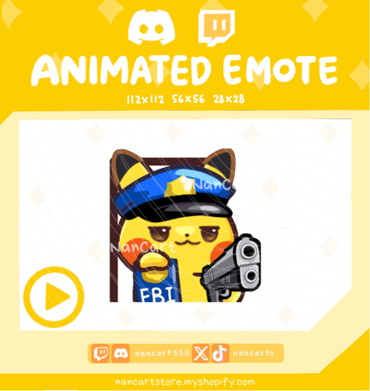 Animiertes #0025 Flipping Off hinter der Tür Emote