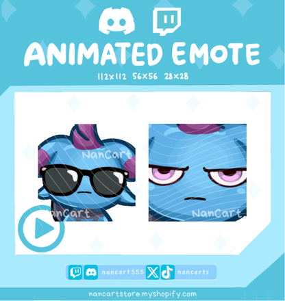 Animated Depresso Judgemental Emote