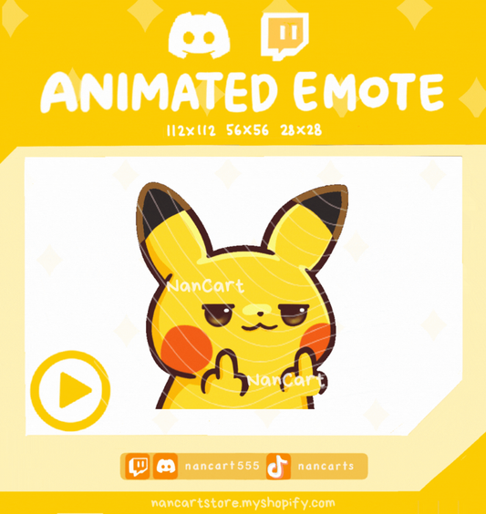 Animiertes #0025 Flipping Off Emote (Discord)