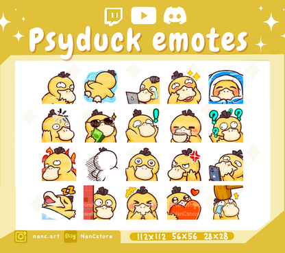Static #0054 Emote MEGA Pack - 20 Silly Cute Emotes