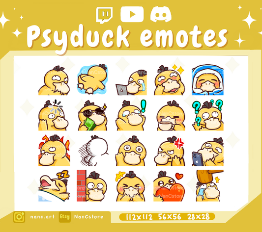 Static #0054 Emote MEGA Pack - 20 Silly Cute Emotes