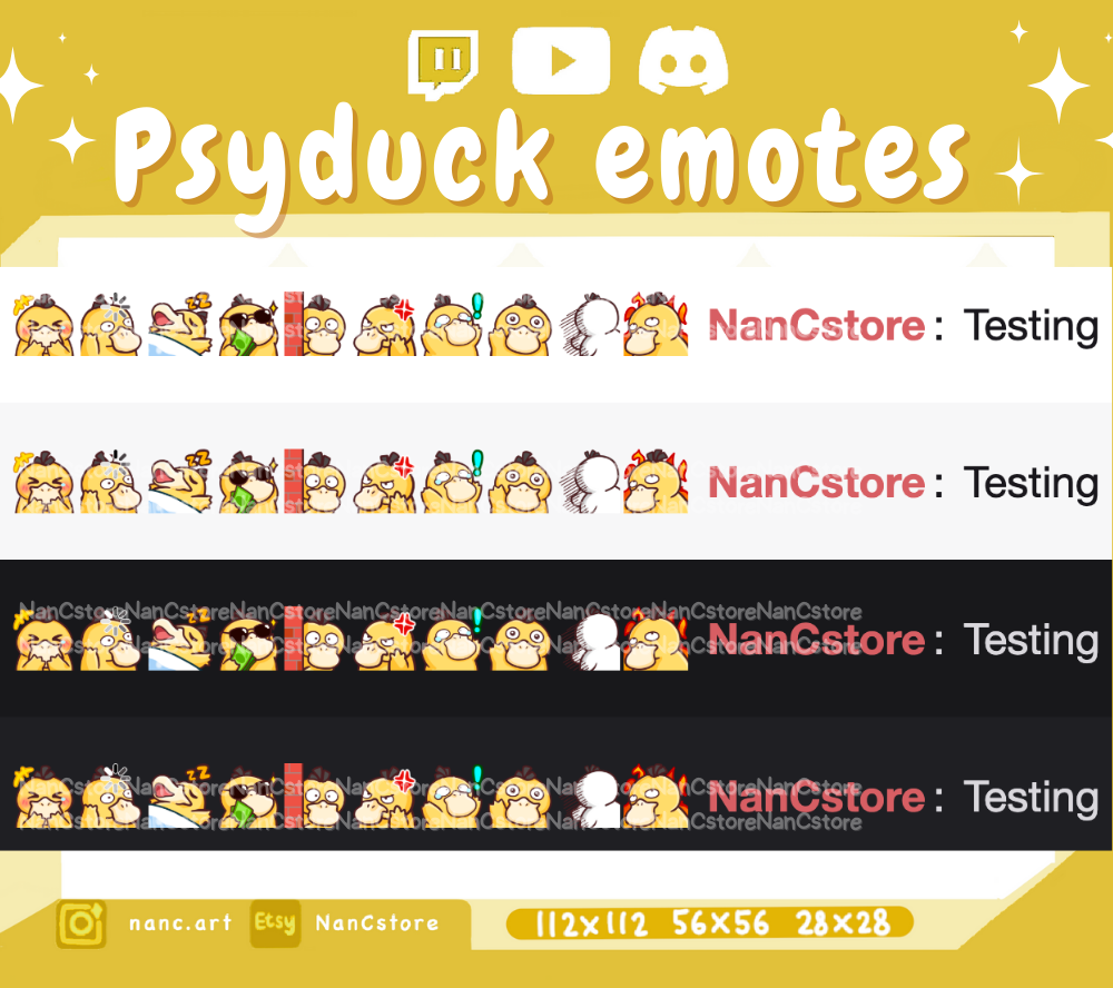 Static #0054 Emote MEGA Pack - 20 Silly Cute Emotes