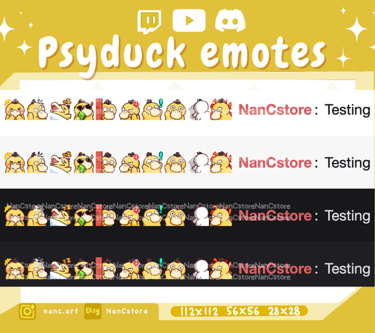 Static #0054 Emote MEGA Pack - 20 Silly Cute Emotes