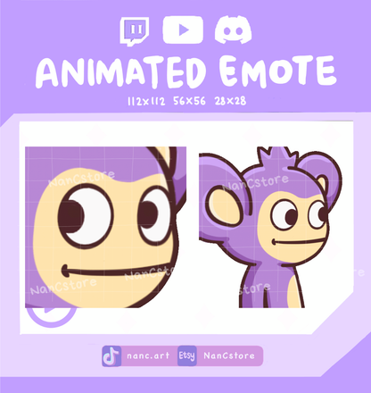 Animated #0190 Side Eye Emote