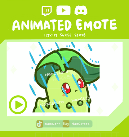 Animated #0152 Moody sad in Rain Emote