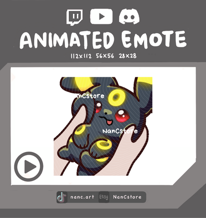 Animated #0197 Squishy Emote