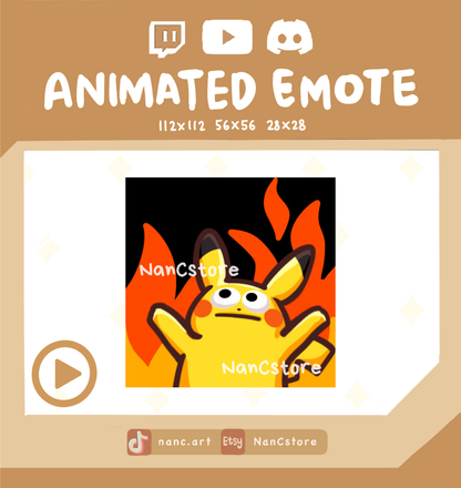 Animated #0025 BURN Emote