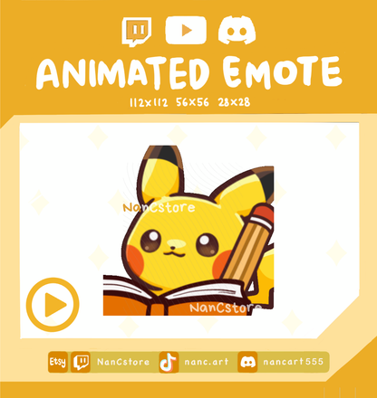 Animated #0025 Note Taking Emote