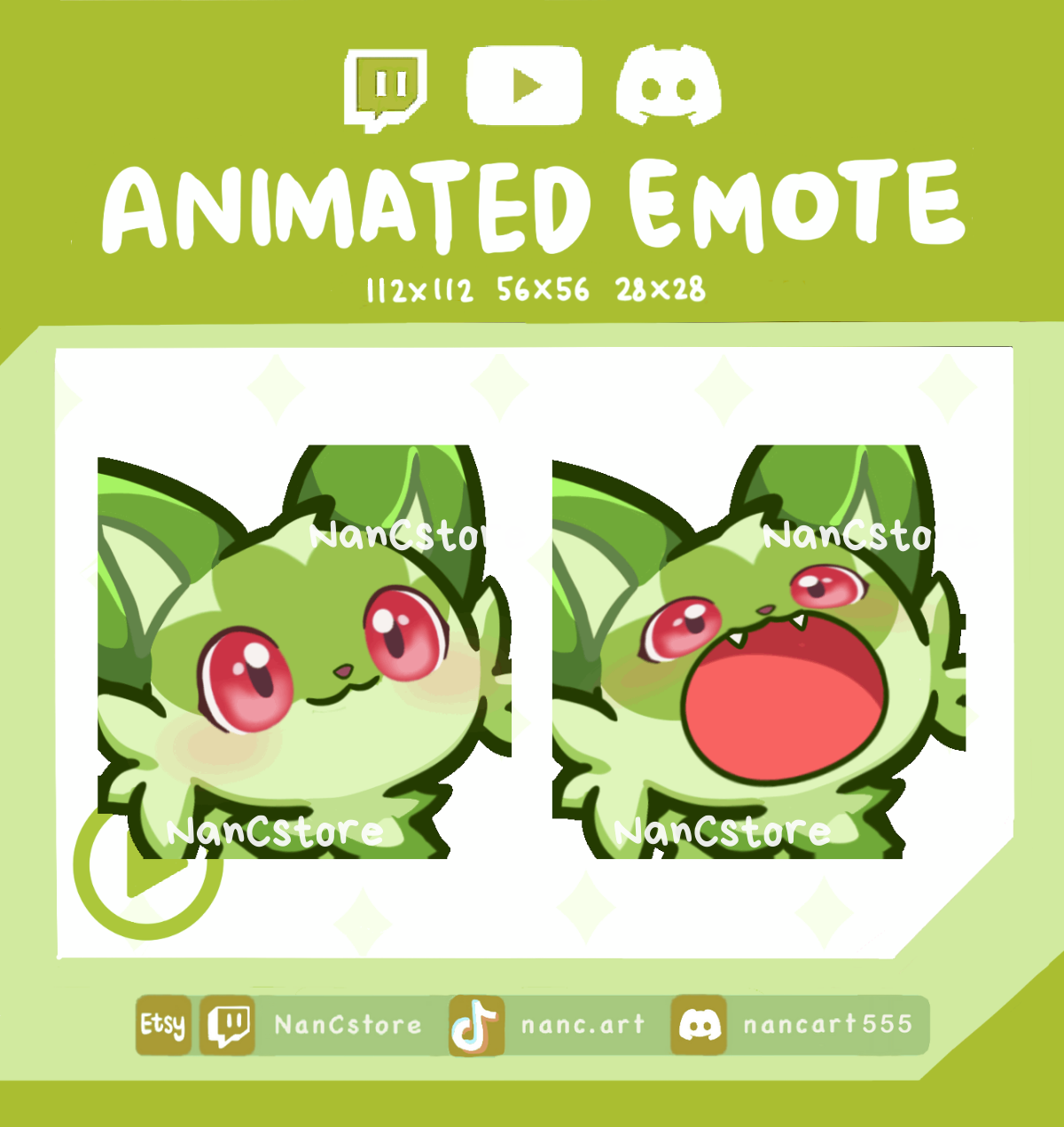 Animated #0906 Yapping / Popcat Emote