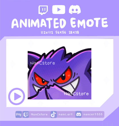 Animated #0094 Evil Smile / Scheming / Wicked Emote