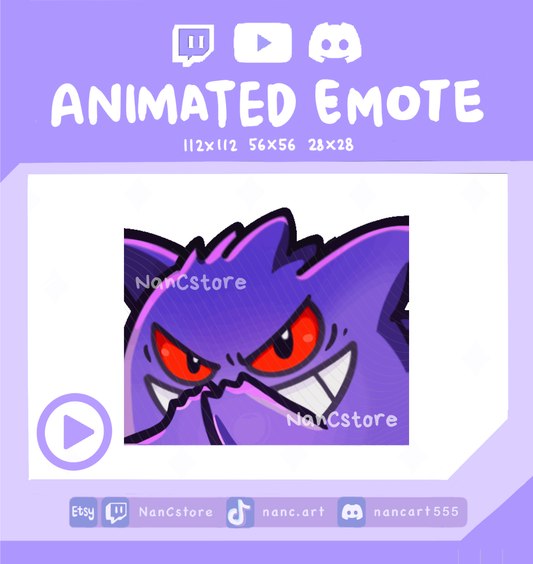 Animated #0094 Evil Smile / Scheming / Wicked Emote