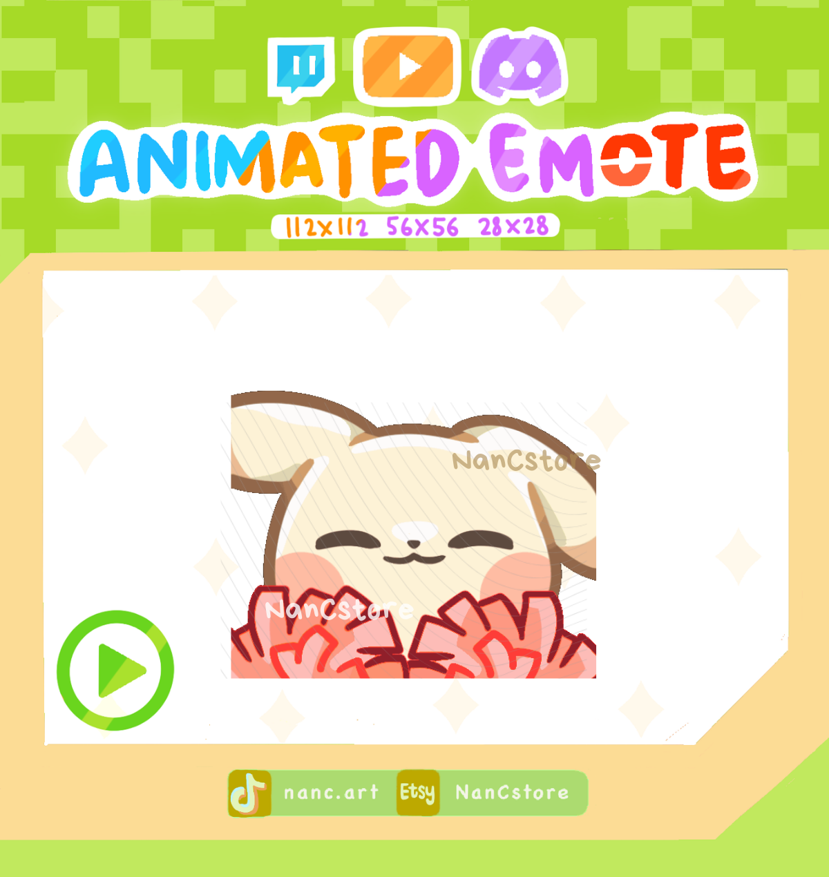 Animated #0025 Cheering Emote