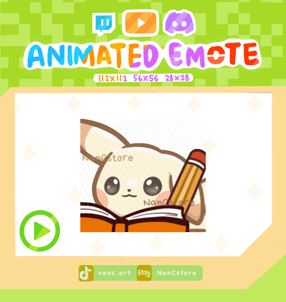 Animated #0025 Note Taking Emote