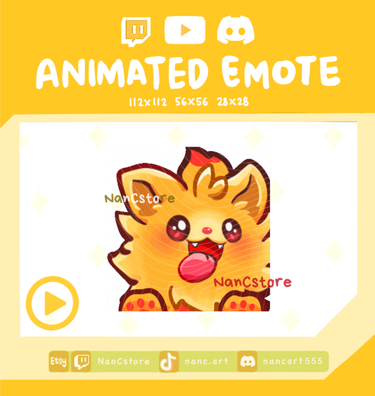 Animated Fluffy Dog Wiggle Emote