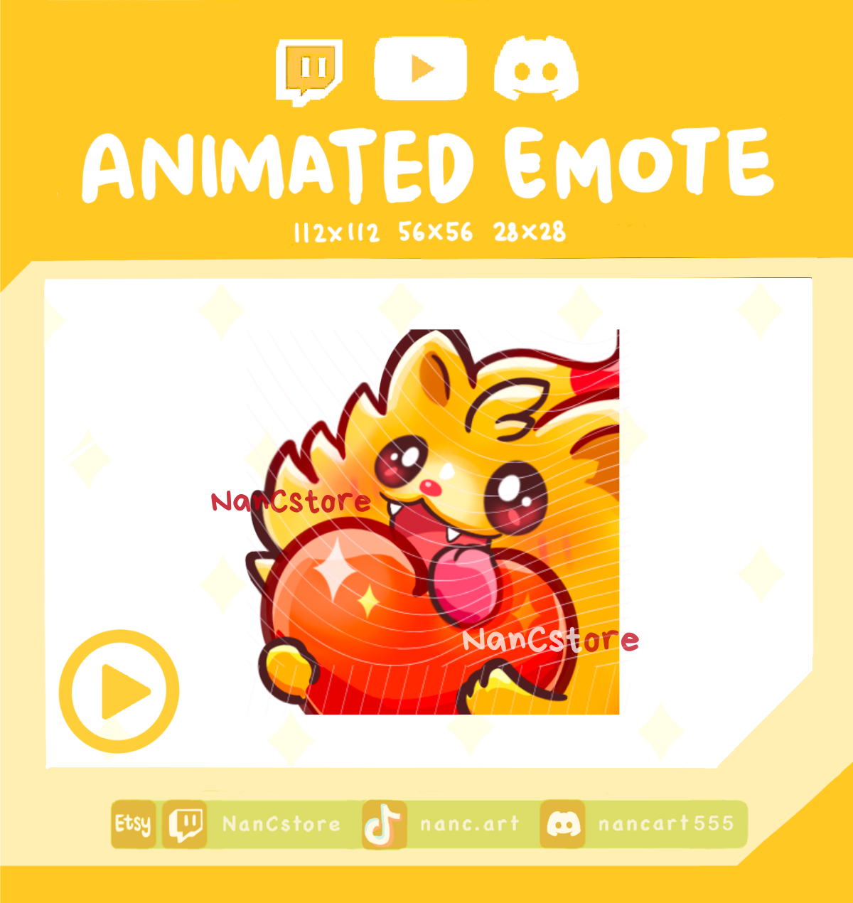 Animierter flauschiger Hund Wackel-Emote