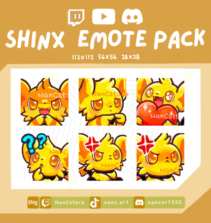 Static #0403 SHINY ver Emote Pack - 5 Emotes Bundle
