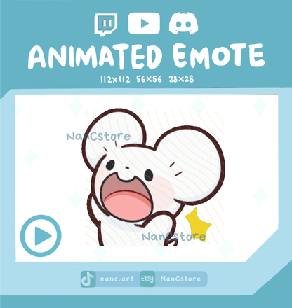 Animiert #0197 Erschrocken-Panik-Emote