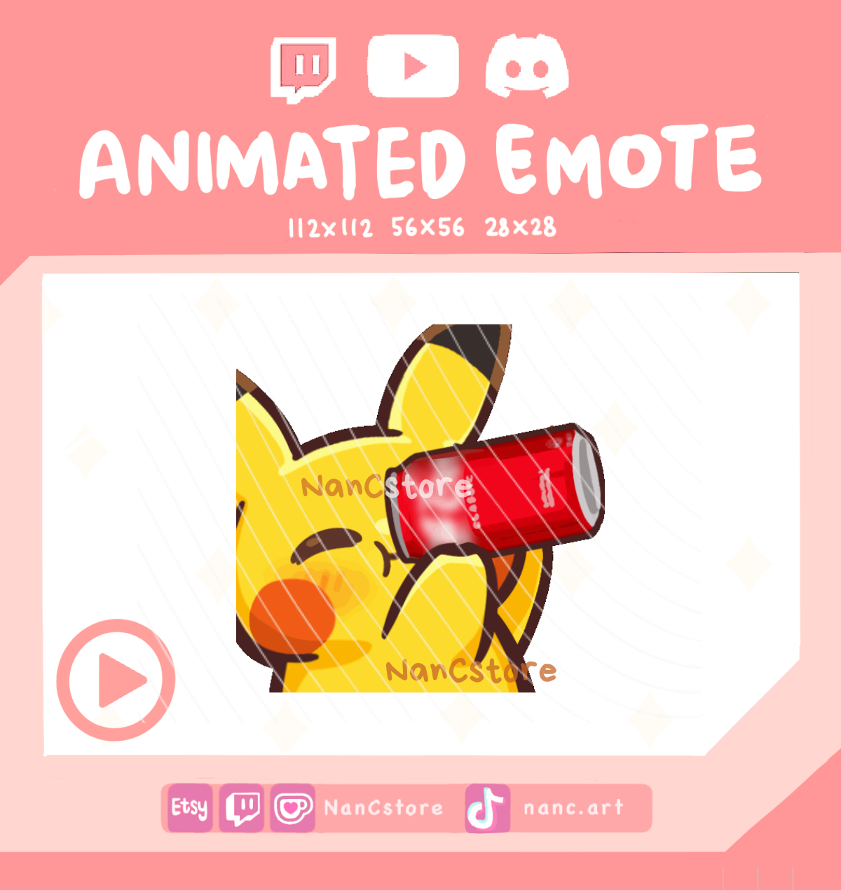 Animated #0025 Chugging Emote