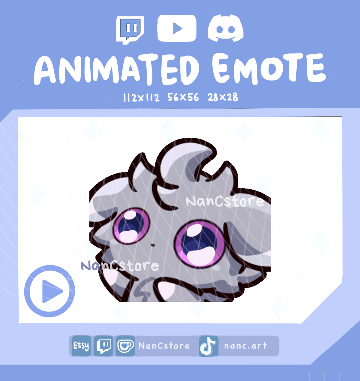 Animiertes #0677 Glückliches winkendes Emote