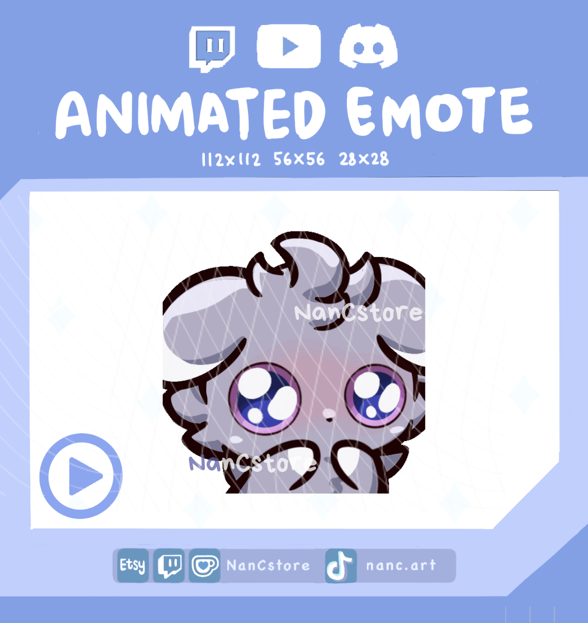 Animated #0677 Pleading Pity Emote