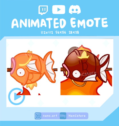 Animated #0129 Cooked Burnt Emote