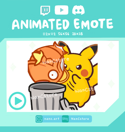 Animated #0025 Throwing #0129 Rubbish Trash Emote