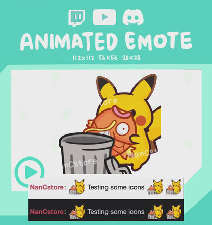 Animated #0025 Throwing #0129 Rubbish Trash Emote