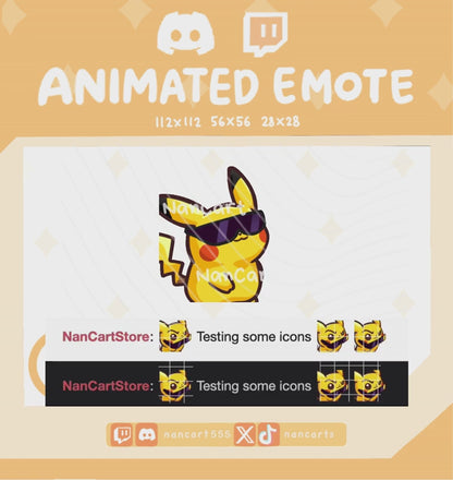Animated #0025 Huh Taking off Sunglasses Emote