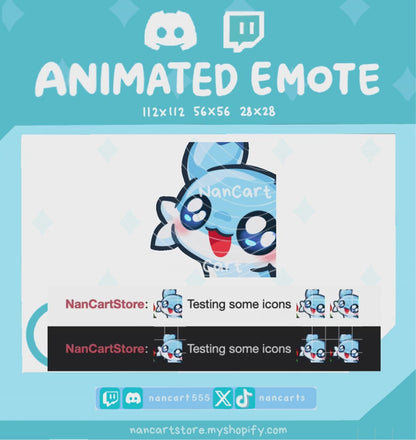 Animated Chillet Offering Flower n Admiring Emote