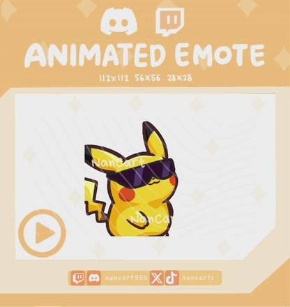 Animated #0025 Huh Taking off Sunglasses Emote