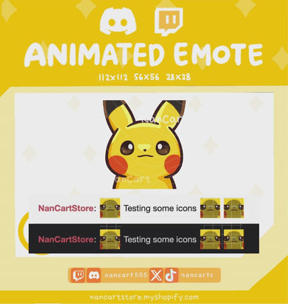 Animated #0025 Angry Staring Emote