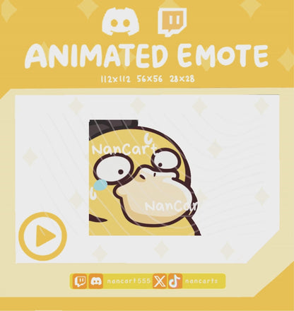 Animated #0054 Scared Panic Emote