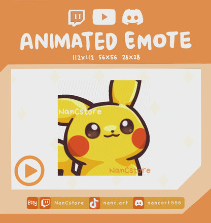 Animated #0025 Yapping / Popcat Emote